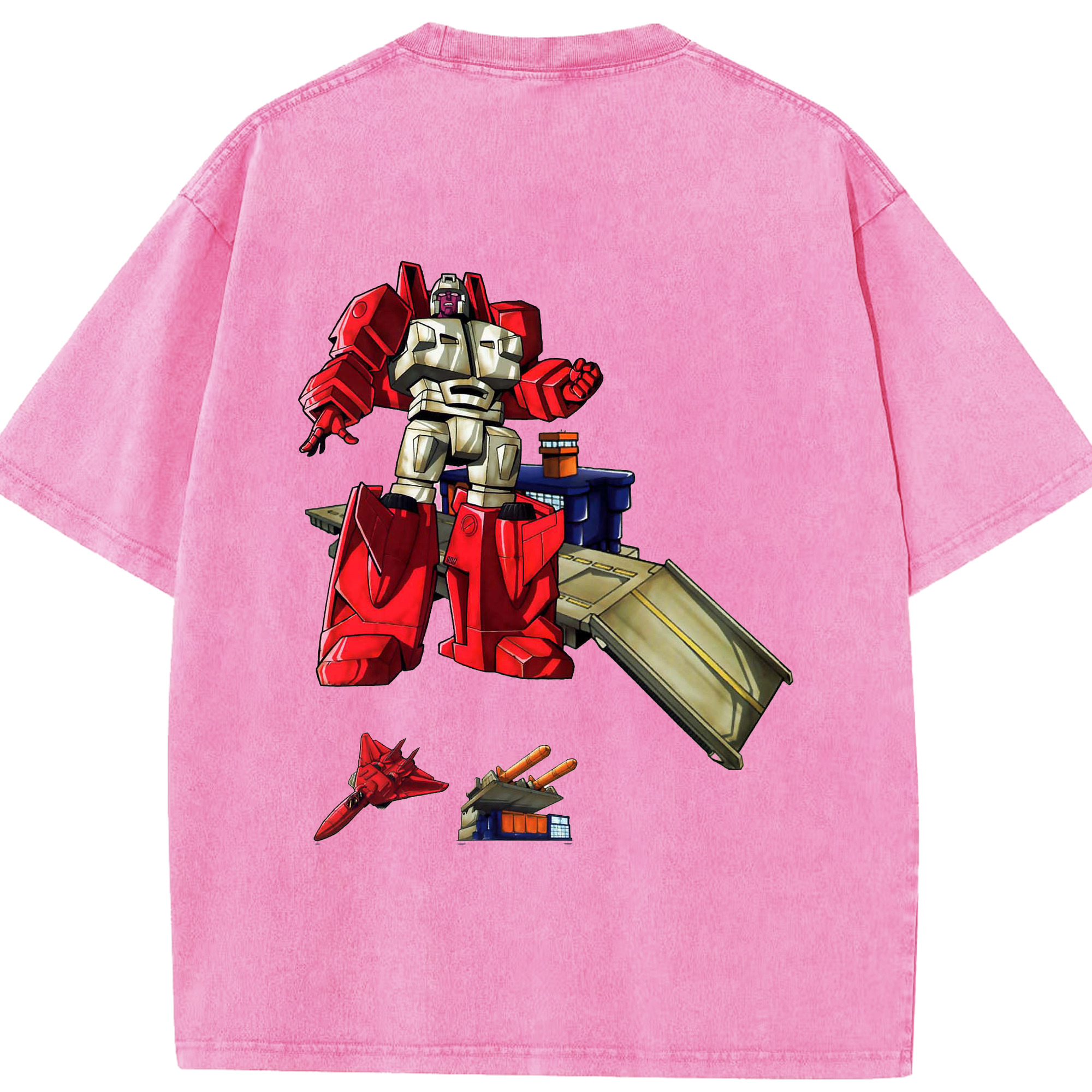 （画像用）  綿100% ヴィンテージ風 半袖Tシャツ（背面プリント）